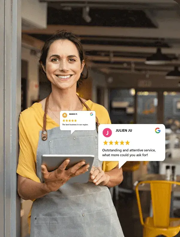 Google yorum istatistiklerini gösteren panel